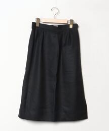 未使用☆イヴサンローラン 90s フレアスカート 麻混紡 裏地キュプラ ブランド古着】「Yves Saint Laurent」に該当する古着通販