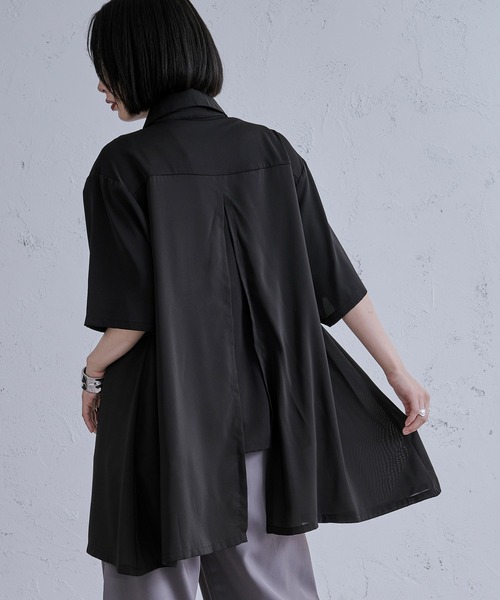 Ellno Loset（エルノロゼット）の「レイヤードメタルチャイナシャツ（シャツ/ブラウス・メンズ・ブラック/ブルーグレー/オフホワイト・SMALL/MEDIUM/LARGE）」の16枚目の写真