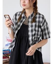 ehka sopo | ドロストチェックシャツ(シャツ/ブラウス)