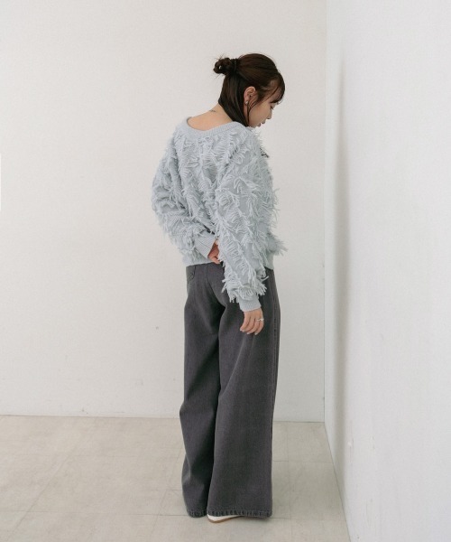 セール】前後2WAYシャギーニットトップス（ニット/セーター）｜Bab