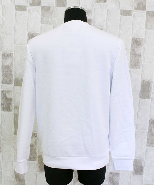 Calvin Klein（カルバン・クライン）の「CK モノグラムロゴ スウェット クルーネック MONOLOGO FLEECE CREW NECK（スウェット・メンズ・グレー/ブラック/ホワイト・S/M/L/XL）」の8枚目の写真