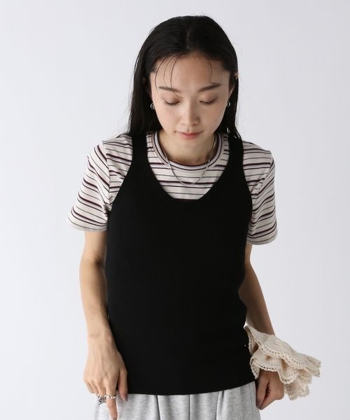 JEANASIS（ジーナシス）の「ボリュームレースシュシュ/577846（シュシュ・レディース・ブラック/アイボリー・FREE）」の4枚目の写真