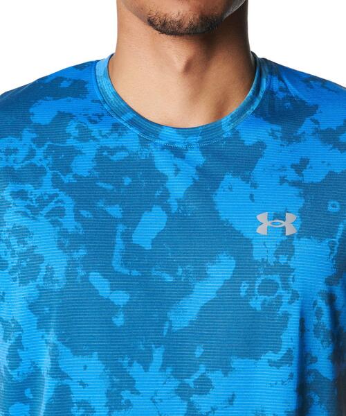 UNDER ARMOUR(アンダーアーマー)の「UAローンチ プリント ショートスリーブ Tシャツ(ランニング/メンズ)(Tシャツ/カットソー・メンズ・ブルー系・S/L/XL/M)」の4枚目の写真