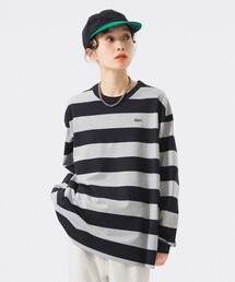 【美品】ビームスボーイ　 プルオーバーブラック刺繍入り長袖tシャツ 美品】ビームスボーイ プルオーバーブラック刺繍入り長袖tシャツ
