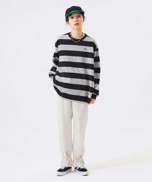 tシャツ 「別注」LACOSTE / ボーダー ロングスリーブ Tシャツ レディース 別注】LACOSTE / ボーダー ロングスリーブ Tシャツ（Tシャツ