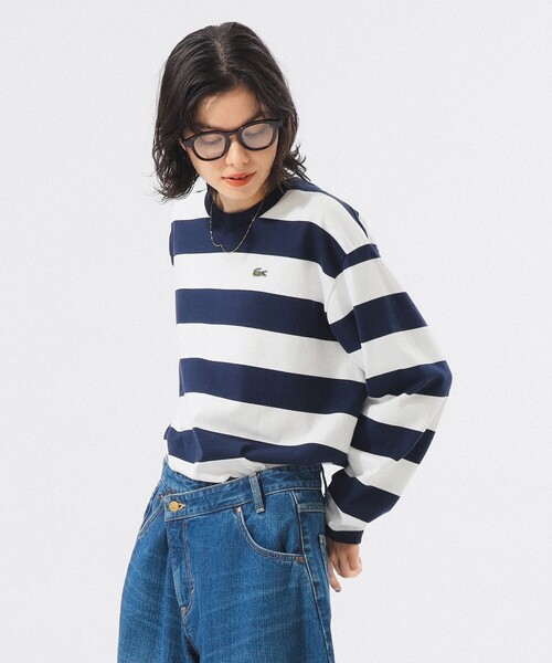 別注】LACOSTE / ボーダー ロングスリーブ Tシャツ（Tシャツ