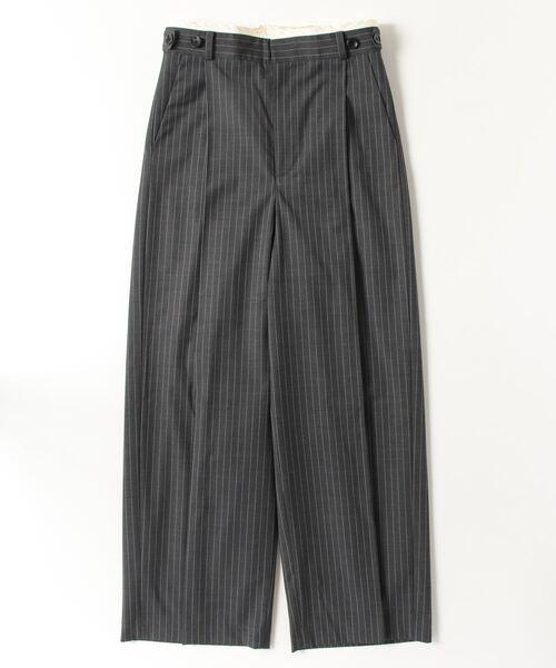 ウーステッドセンタープレスワイドパンツ / Worsted Center Press Wide