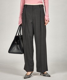 ウーステッドセンタープレスワイドパンツ / Worsted Center Press Wide Pants