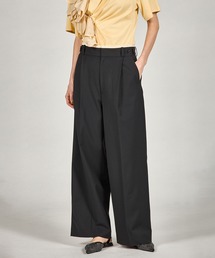 ウーステッドセンタープレスワイドパンツ / Worsted Center Press Wide Pants