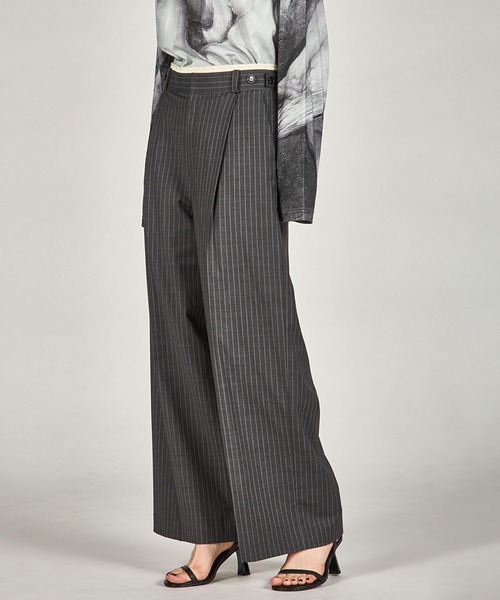 ウーステッドセンタープレスワイドパンツ / Worsted Center Press Wide