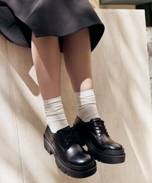 ASH | ASH/アッシュ【NET】厚底マニッシュレースアップシューズ ボリューム シンプル プラットフォーム 6cmヒール(ドレスシューズ)