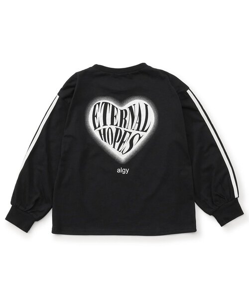 algy（アルジー）の「ハートバックロゴロンT（Tシャツ/カットソー・キッズ・ブラック/ブルー/オフホワイト・XX-SMALL/X-SMALL/MEDIUM/SMALL）」の18枚目の写真