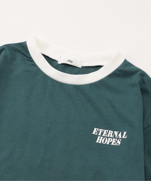 algy（アルジー）の「ハートバックロゴロンT（Tシャツ/カットソー・キッズ・ブラック/ブルー/オフホワイト・XX-SMALL/X-SMALL/MEDIUM/SMALL）」の15枚目の写真