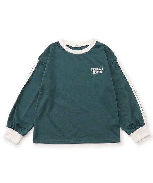 algy（アルジー）の「ハートバックロゴロンT（Tシャツ/カットソー・キッズ・ブラック/ブルー/オフホワイト・XX-SMALL/X-SMALL/MEDIUM/SMALL）」の6枚目の写真