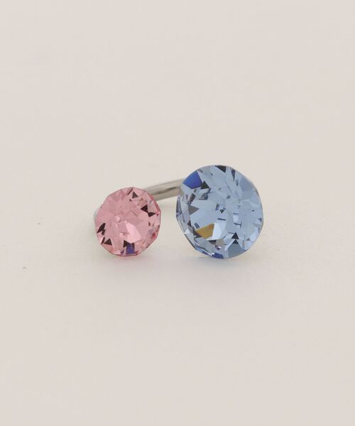 styiro（スタイロ）の「バイカラービジューキャッチボディピアス（ピアス（片耳用）・レディース・パープル/ブルー/サーモンピンク/ピンク・FREE）」の5枚目の写真