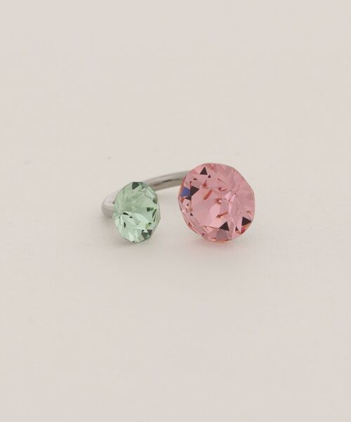 styiro（スタイロ）の「バイカラービジューキャッチボディピアス（ピアス（片耳用）・レディース・パープル/ブルー/サーモンピンク/ピンク・FREE）」の8枚目の写真