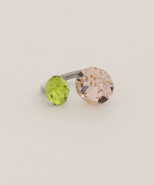 styiro（スタイロ）の「バイカラービジューキャッチボディピアス（ピアス（片耳用）・レディース・パープル/ブルー/サーモンピンク/ピンク・FREE）」の9枚目の写真