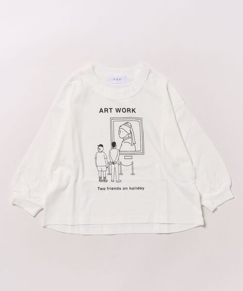 FOV（フォブ）の「フォブ ARTS L/S Tシャツ（Tシャツ/カットソー・キッズ・ホワイト/ベージュ系その他/ブラック・L/XL/M/S）」の13枚目の写真