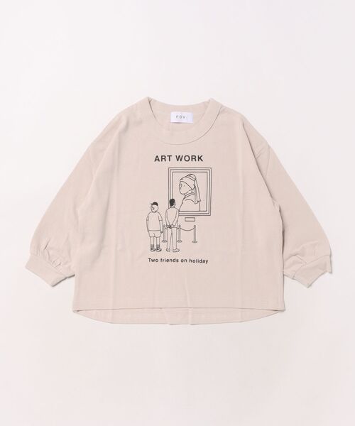 FOV（フォブ）の「フォブ ARTS L/S Tシャツ（Tシャツ/カットソー・キッズ・ホワイト/ベージュ系その他/ブラック・L/XL/M/S）」の15枚目の写真