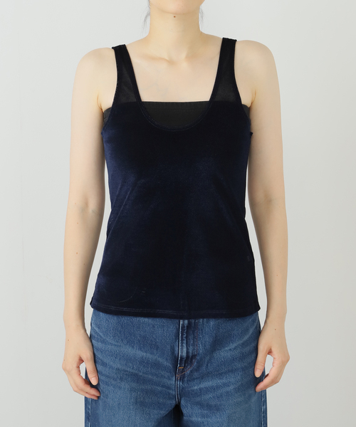 SIMONE WILD ベルベットタンクトップ SIMONE WILD シモーネ ワイルド タンクトップ TOP レディース