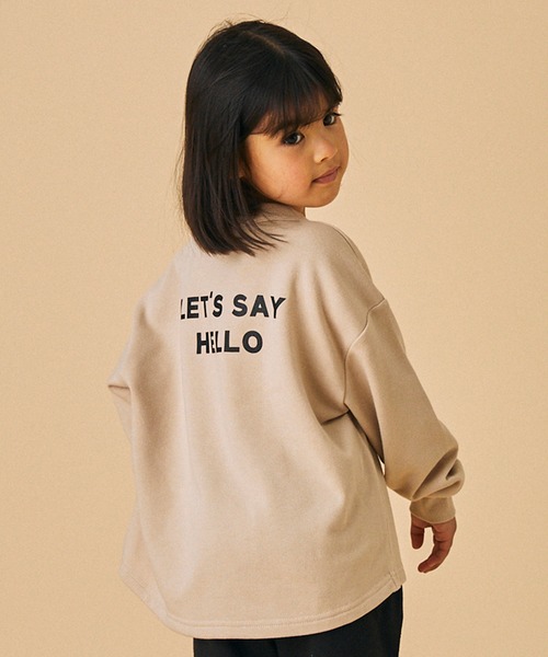 FOV（フォブ）の「FOV/フォブ Hello トレーナー（スウェット・キッズ・アッシュブラウン/ホワイト系その他2/ブラック・XL/L/M/S）」の4枚目の写真