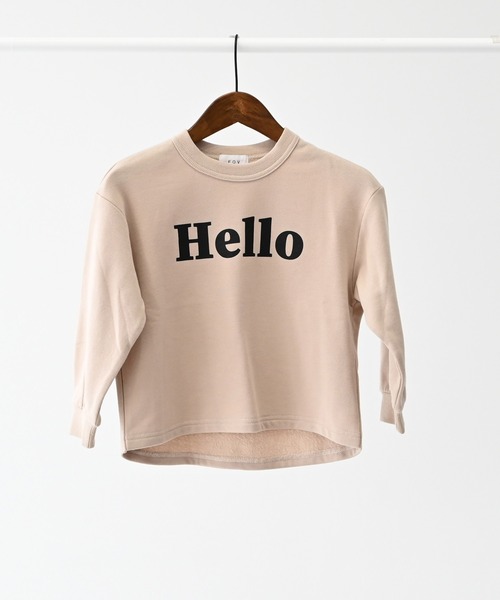 FOV（フォブ）の「FOV/フォブ Hello トレーナー（スウェット・キッズ・アッシュブラウン/ホワイト系その他2/ブラック・XL/L/M/S）」の12枚目の写真