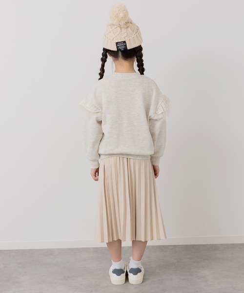 セール】〈ディズニー〉ミニーマウス/肩フリル裏毛トレーナー