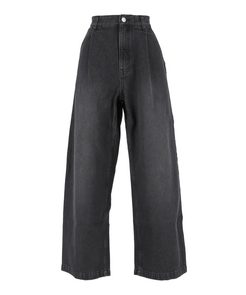 coca(coca)(コカ)の「タックデニムパンツ(デニムパンツ・レディース・ブラック/ブルー・S/M/L)」の21枚目の写真