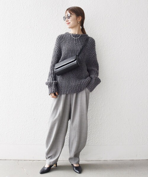 セール】SHIPS any:〈手洗い可能〉ロービング ルーズ ニット プル