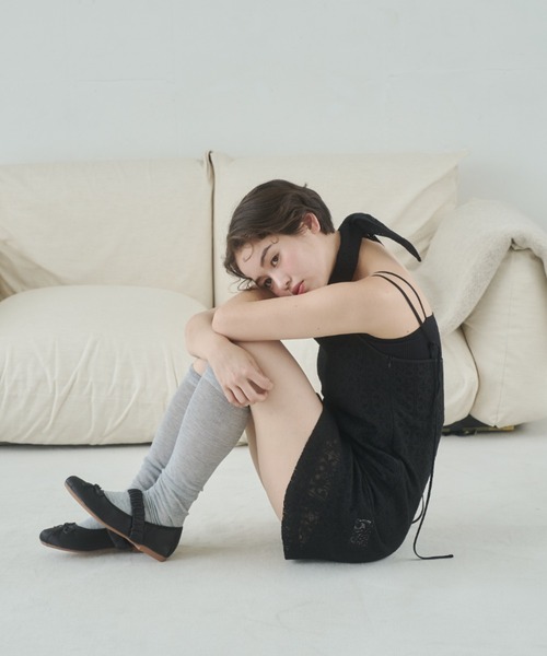 REMOON（リムーン）の「サテンバレエシューズ（ドレスシューズ・レディース・ブラック/ホワイト/ブラウン・SMALL/MEDIUM/LARGE）」の19枚目の写真