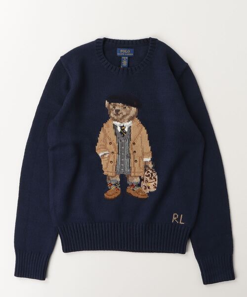 POLO RALPH LAUREN CHILDRENSWEAR(ポロ ラルフ ローレン チルドレンズウェア)の「Polo ベア クルーネック セーター(ニット/セーター・キッズ・ネイビー系1・L/XL/M/S)」の3枚目の写真