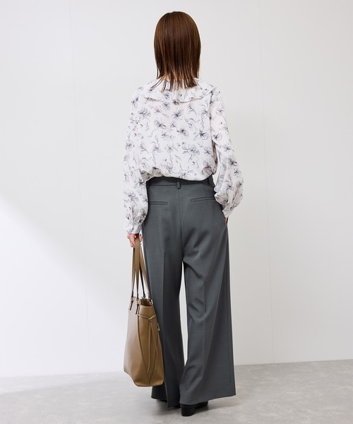 ROPE' PICNIC（ロペピクニック）の「フレアシルエットサスペンダー付きパンツ（その他パンツ・レディース・チャコールグレー/グリーン・38/36）」の14枚目の写真