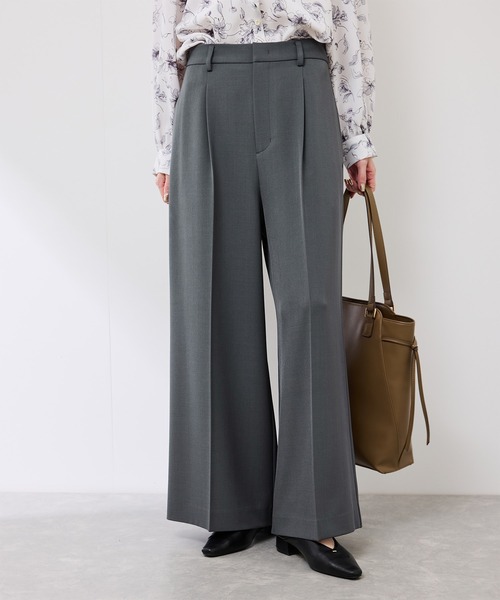 ROPE' PICNIC（ロペピクニック）の「フレアシルエットサスペンダー付きパンツ（その他パンツ・レディース・チャコールグレー/グリーン・38/36）」の15枚目の写真