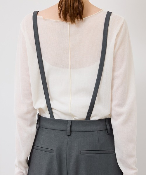 ROPE' PICNIC（ロペピクニック）の「フレアシルエットサスペンダー付きパンツ（その他パンツ・レディース・チャコールグレー/グリーン・38/36）」の20枚目の写真