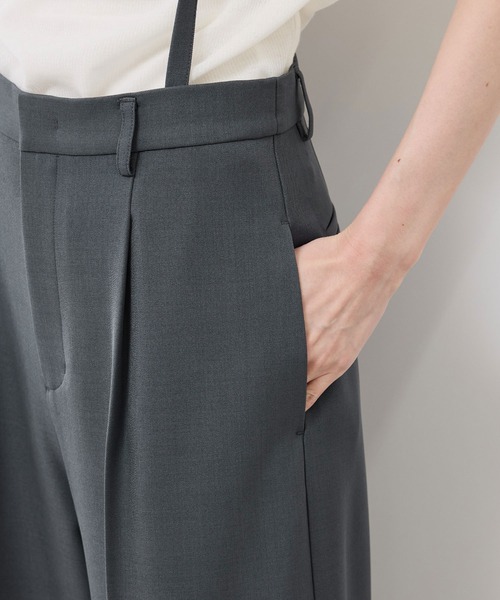 ROPE' PICNIC（ロペピクニック）の「フレアシルエットサスペンダー付きパンツ（その他パンツ・レディース・チャコールグレー/グリーン・38/36）」の22枚目の写真