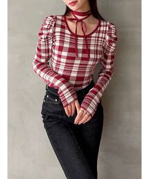 RESEXXY | チョーカーデザインニットトップス(ニット/セーター)