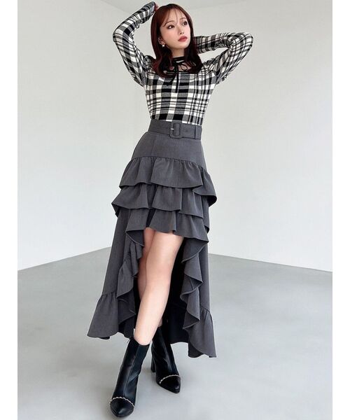 RESEXXY（リゼクシー）の「チョーカーデザインニットトップス（ニット/セーター・レディース・ブラック/ピンク/その他1/レッド・FREE）」の19枚目の写真