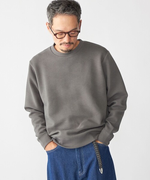 SHIPS(シップス)の「SHIPS: ジャカード ライト ロングスリーブ プルオーバー(Tシャツ/カットソー・メンズ・ホワイト/ネイビー/チャコールグレー・SMALL/MEDIUM/LARGE/X-LARGE)」の12枚目の写真