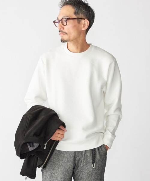 SHIPS(シップス)の「SHIPS: ジャカード ライト ロングスリーブ プルオーバー(Tシャツ/カットソー・メンズ・ホワイト/ネイビー/チャコールグレー・SMALL/MEDIUM/LARGE/X-LARGE)」の16枚目の写真