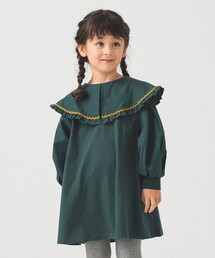 B:MING by BEAMS | フリルカラー カットソー ワンピース 2025FW（90～140cm）(ワンピース)