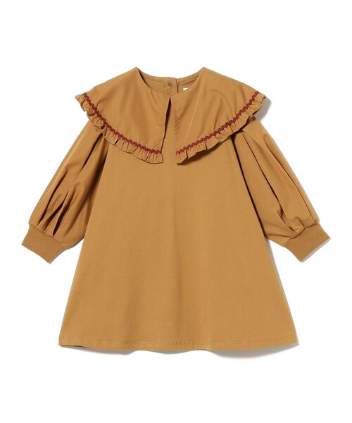 B:MING by BEAMS（ビーミングバイビームス）の「フリルカラー カットソー ワンピース 2025FW（90～140cm）（ワンピース・キッズ・イエロー系その他5/グリーン・140/130/90/120/100/110）」の22枚目の写真