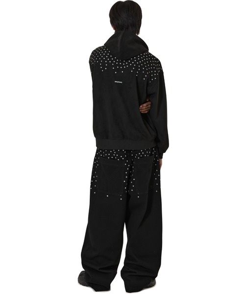 OY（オーワイ）の「『OY/オーワイ』SPRINKLE EMBROIDERY WIDE VOLUME PANTS/スプリンクルエンブロイダリー ワイドボリュームパンツ（その他パンツ・レディース・ブラック・M/L/S）」の6枚目の写真