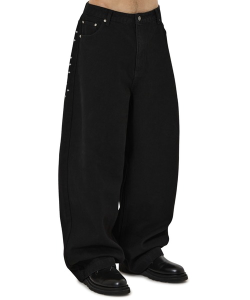 OY（オーワイ）の「『OY/オーワイ』SPRINKLE EMBROIDERY WIDE VOLUME PANTS/スプリンクルエンブロイダリー ワイドボリュームパンツ（その他パンツ・レディース・ブラック・M/L/S）」の3枚目の写真