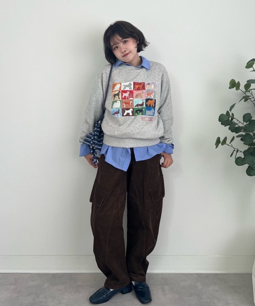ZOZOMARKET(ゾゾマーケット)の「ZOZOMARKET by tomoka - コーデュロイバレルレッグツイストカーゴ(カーゴパンツ・レディース・ダークブラウン・マルチサイズ)」の14枚目の写真