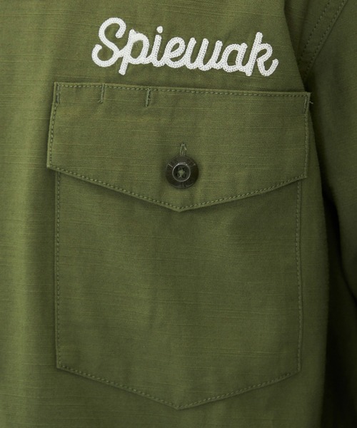 SPIEWAK(スピーワック)の「ファティーグエンブロイダリーシャツ 長袖(シャツ/ブラウス・メンズ・ブラック/アーミー・MEDIUM/LARGE/X-LARGE)」の6枚目の写真