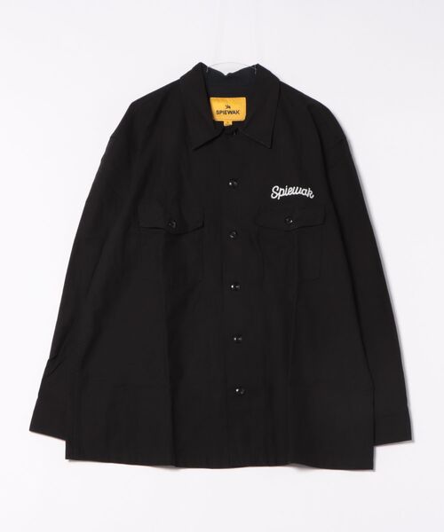SPIEWAK(スピーワック)の「ファティーグエンブロイダリーシャツ 長袖(シャツ/ブラウス・メンズ・ブラック/アーミー・MEDIUM/LARGE/X-LARGE)」の4枚目の写真