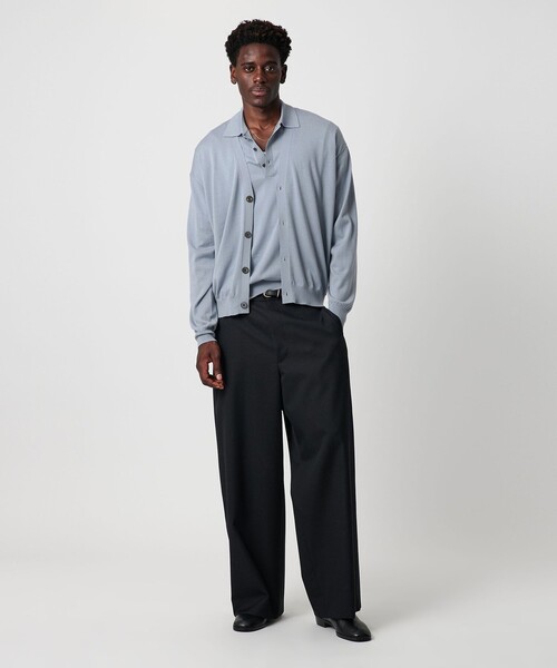 BEAUTY&YOUTH UNITED ARROWS（ビューティーアンドユースユナイテッドアローズ）の「SPIFFY ウール 4B Vネック カーディガン ウォッシャブル（カーディガン/ボレロ・メンズ・ライトブルー/ダークグレー・S/M/XL/L）」の20枚目の写真