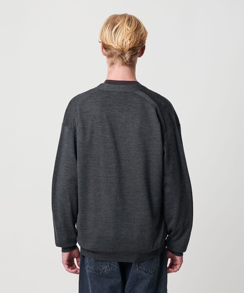 BEAUTY&YOUTH UNITED ARROWS（ビューティーアンドユースユナイテッドアローズ）の「SPIFFY ウール 4B Vネック カーディガン ウォッシャブル（カーディガン/ボレロ・メンズ・ライトブルー/ダークグレー・S/M/XL/L）」の6枚目の写真