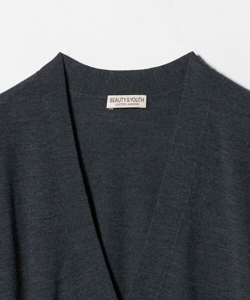 BEAUTY&YOUTH UNITED ARROWS（ビューティーアンドユースユナイテッドアローズ）の「SPIFFY ウール 4B Vネック カーディガン ウォッシャブル（カーディガン/ボレロ・メンズ・ライトブルー/ダークグレー・S/M/XL/L）」の3枚目の写真