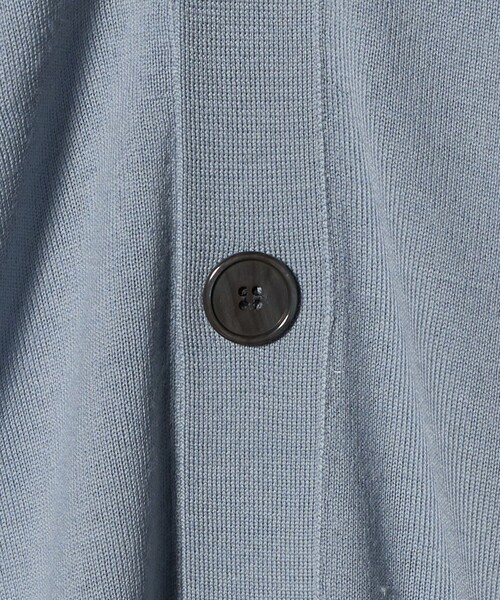 BEAUTY&YOUTH UNITED ARROWS（ビューティーアンドユースユナイテッドアローズ）の「SPIFFY ウール 4B Vネック カーディガン ウォッシャブル（カーディガン/ボレロ・メンズ・ライトブルー/ダークグレー・S/M/XL/L）」の7枚目の写真